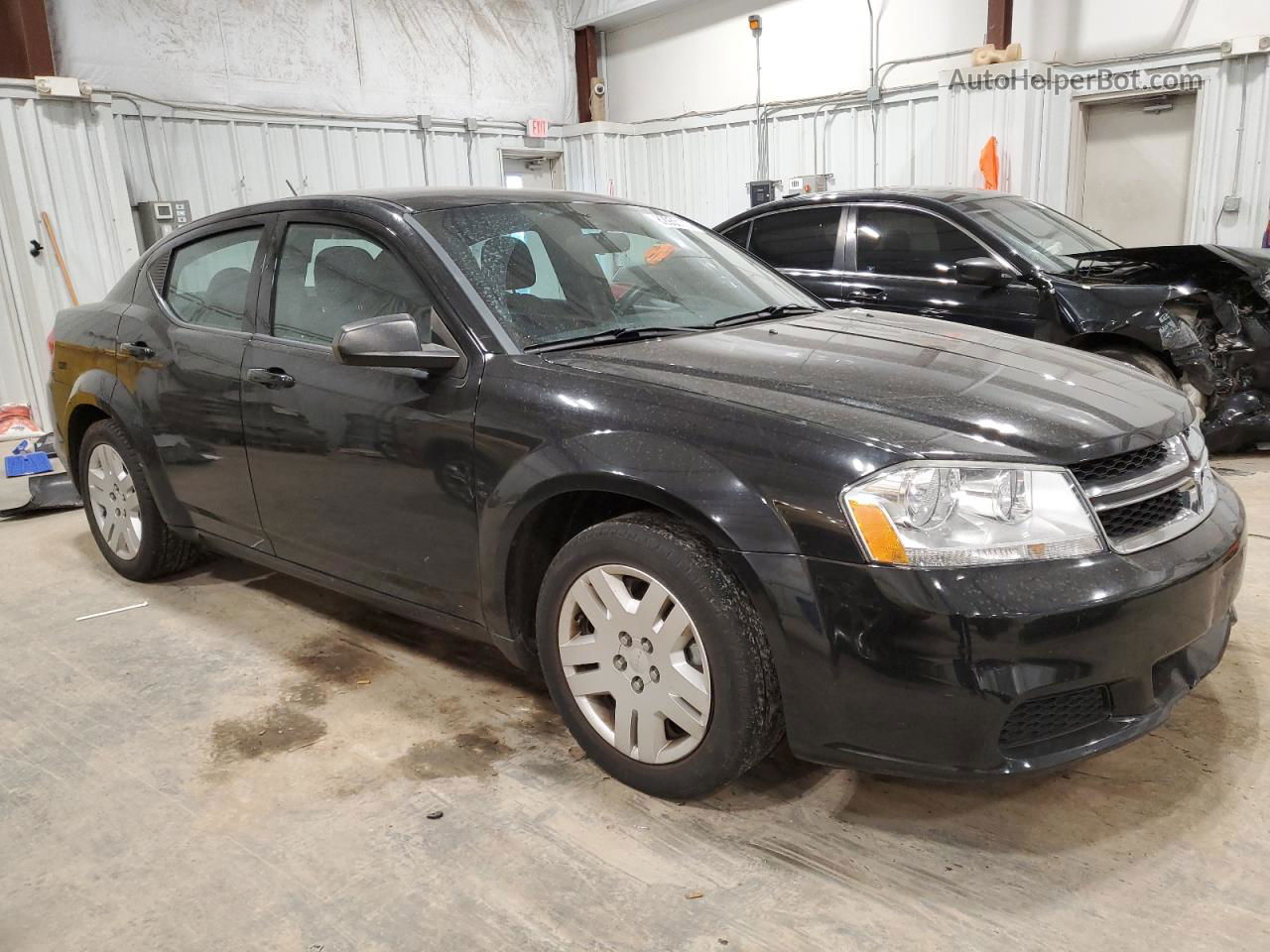 2014 Dodge Avenger Se Black vin: 1C3CDZAB8EN226467