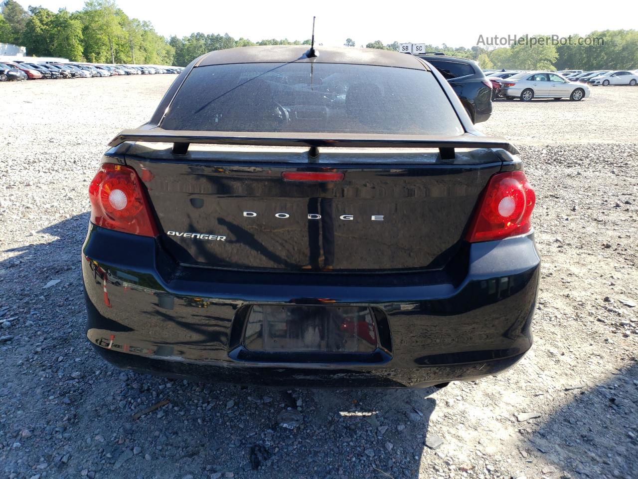 2014 Dodge Avenger Se Black vin: 1C3CDZAB9EN110114