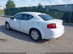 2014 Dodge Avenger Se White vin: 1C3CDZAB9EN126166