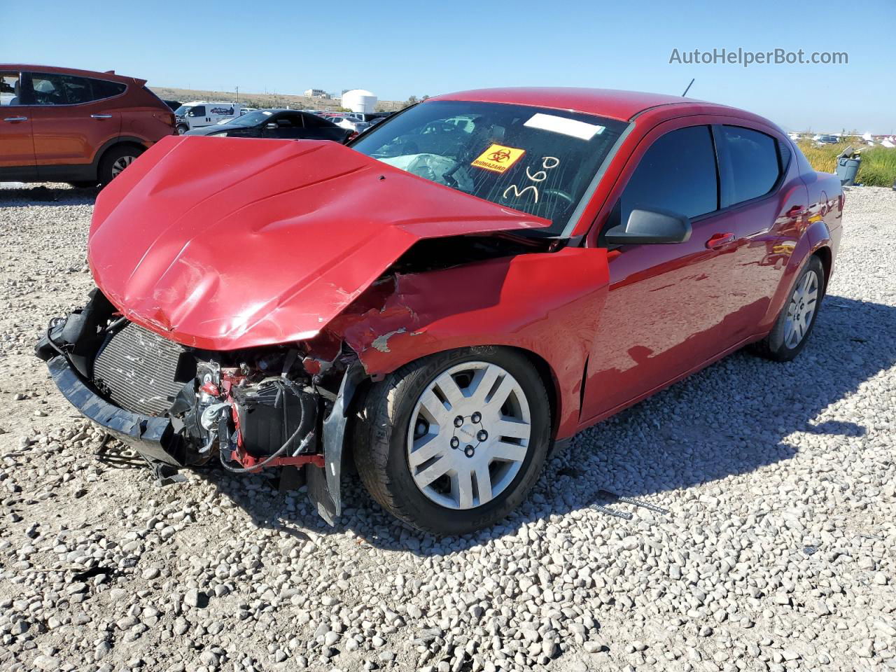 2014 Dodge Avenger Se Красный vin: 1C3CDZAB9EN130041