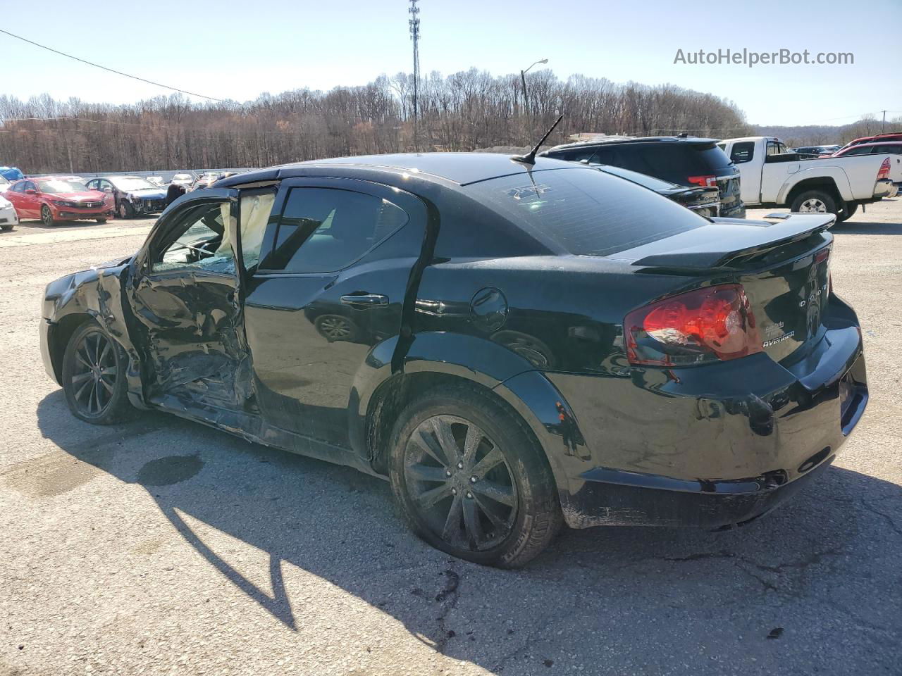 2014 Dodge Avenger Se Черный vin: 1C3CDZAB9EN138656