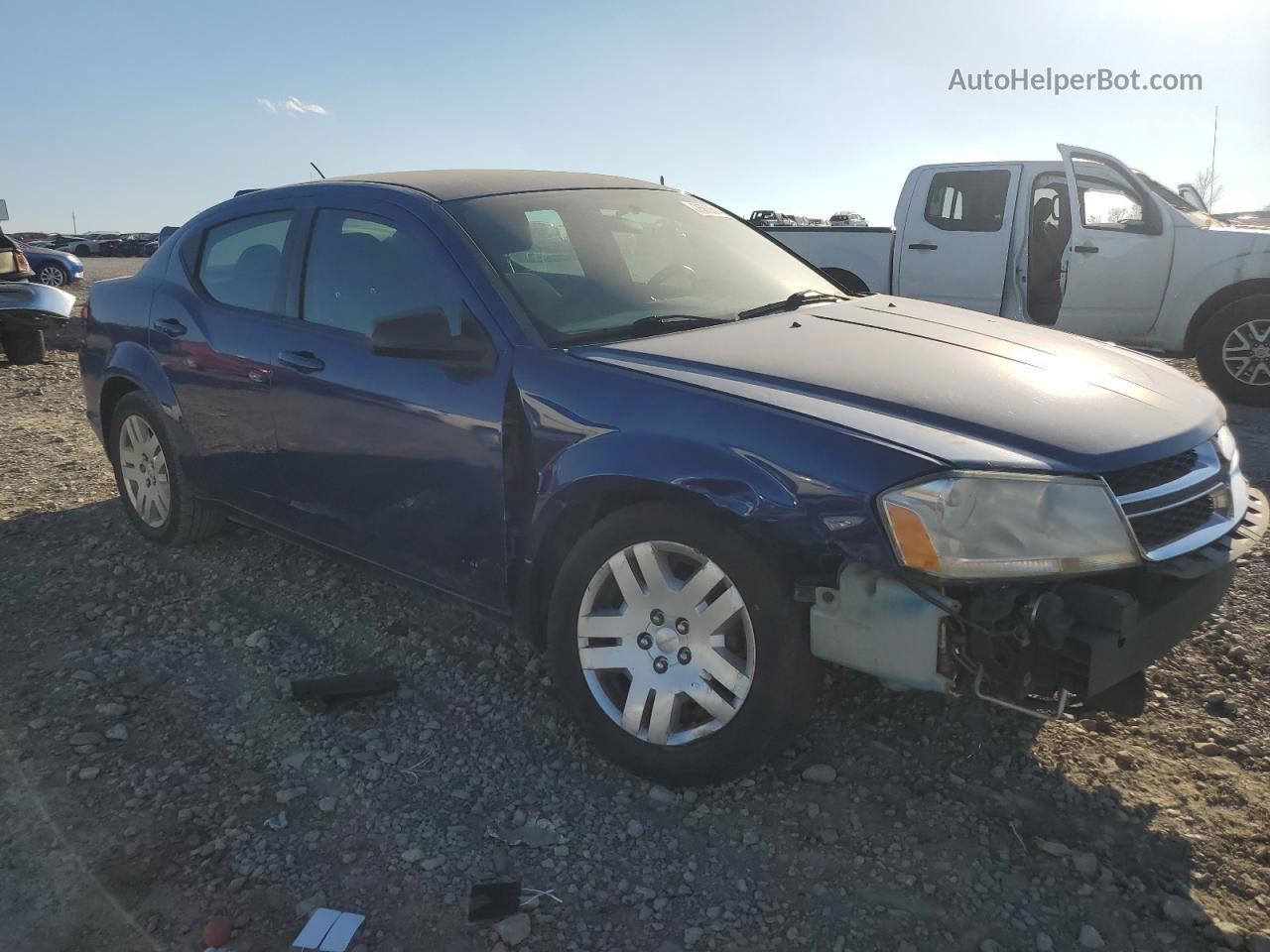 2014 Dodge Avenger Se Blue vin: 1C3CDZAB9EN139953