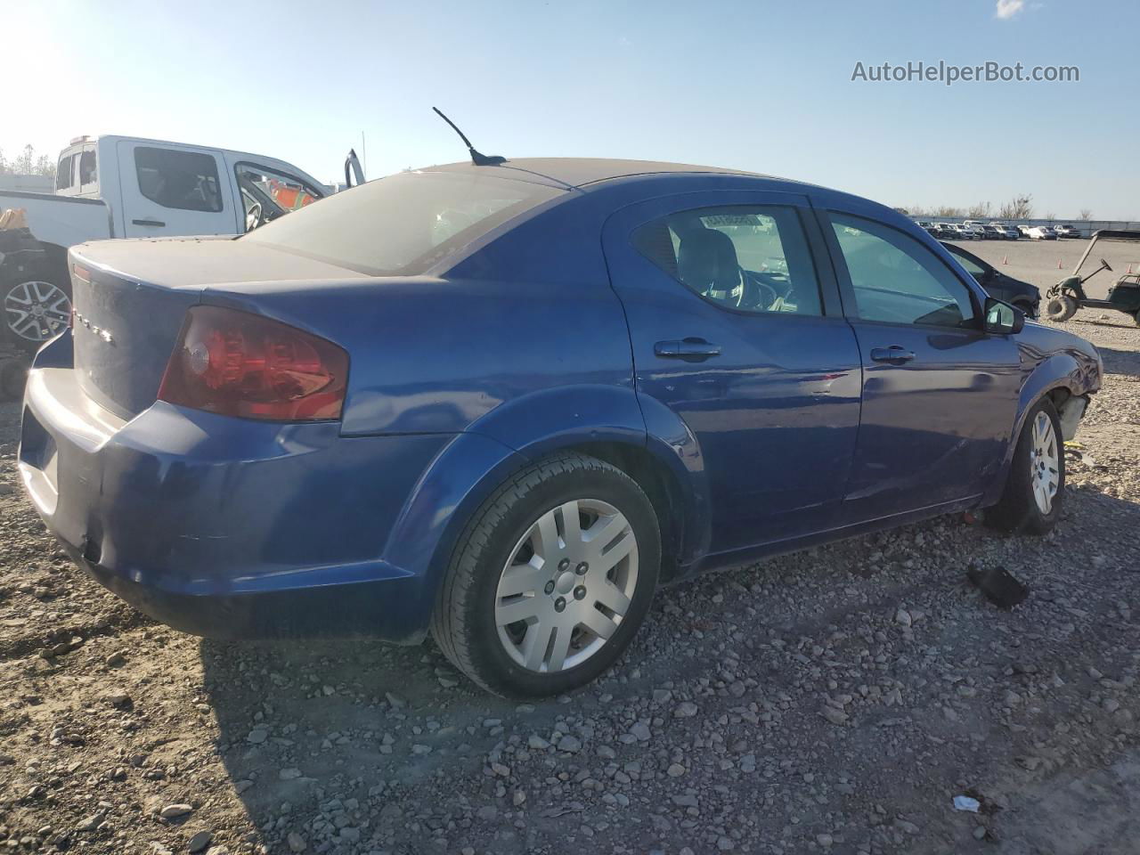 2014 Dodge Avenger Se Blue vin: 1C3CDZAB9EN139953