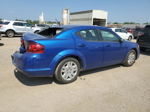 2014 Dodge Avenger Se Синий vin: 1C3CDZAB9EN140097