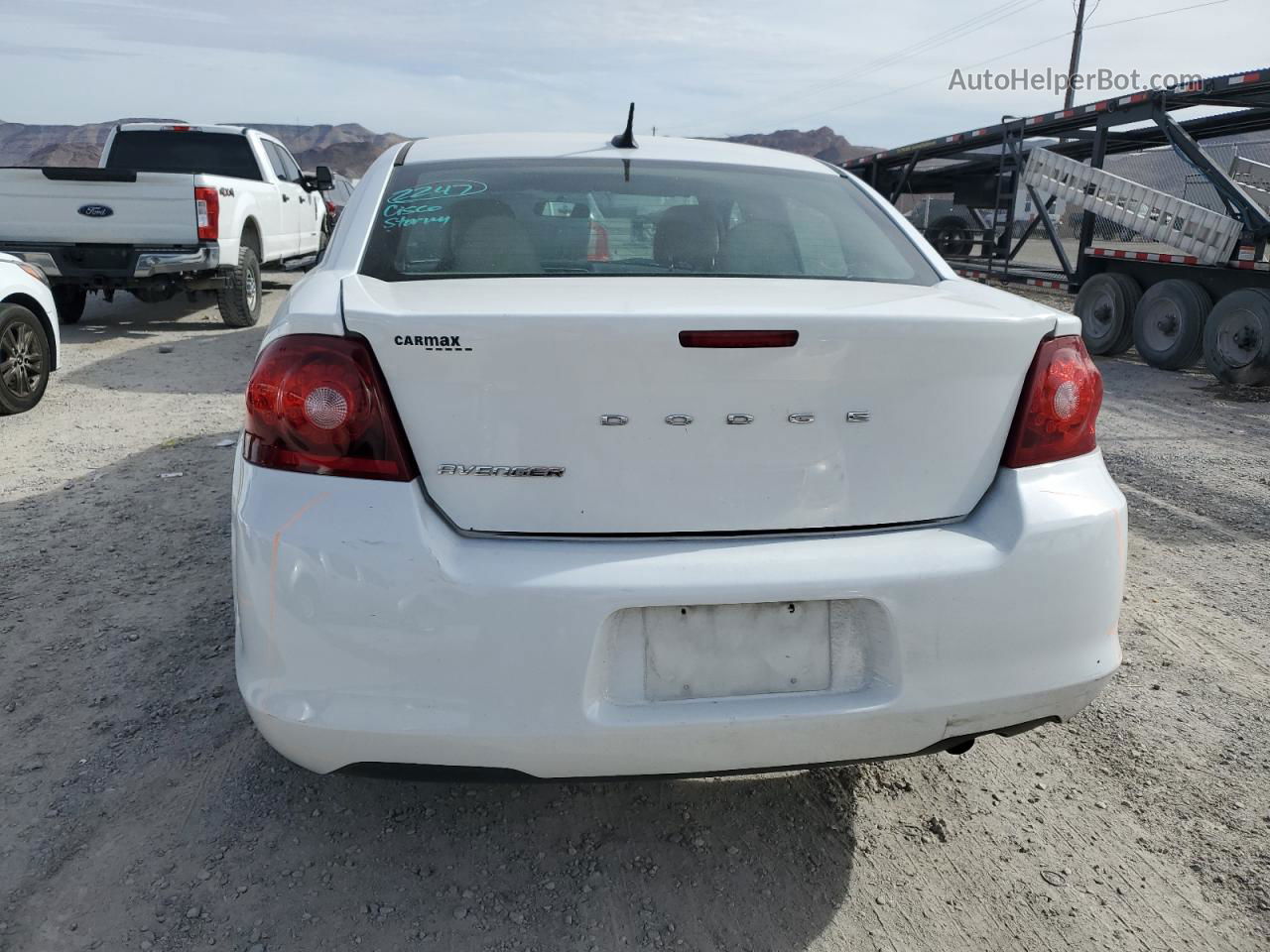 2014 Dodge Avenger Se White vin: 1C3CDZAB9EN140150