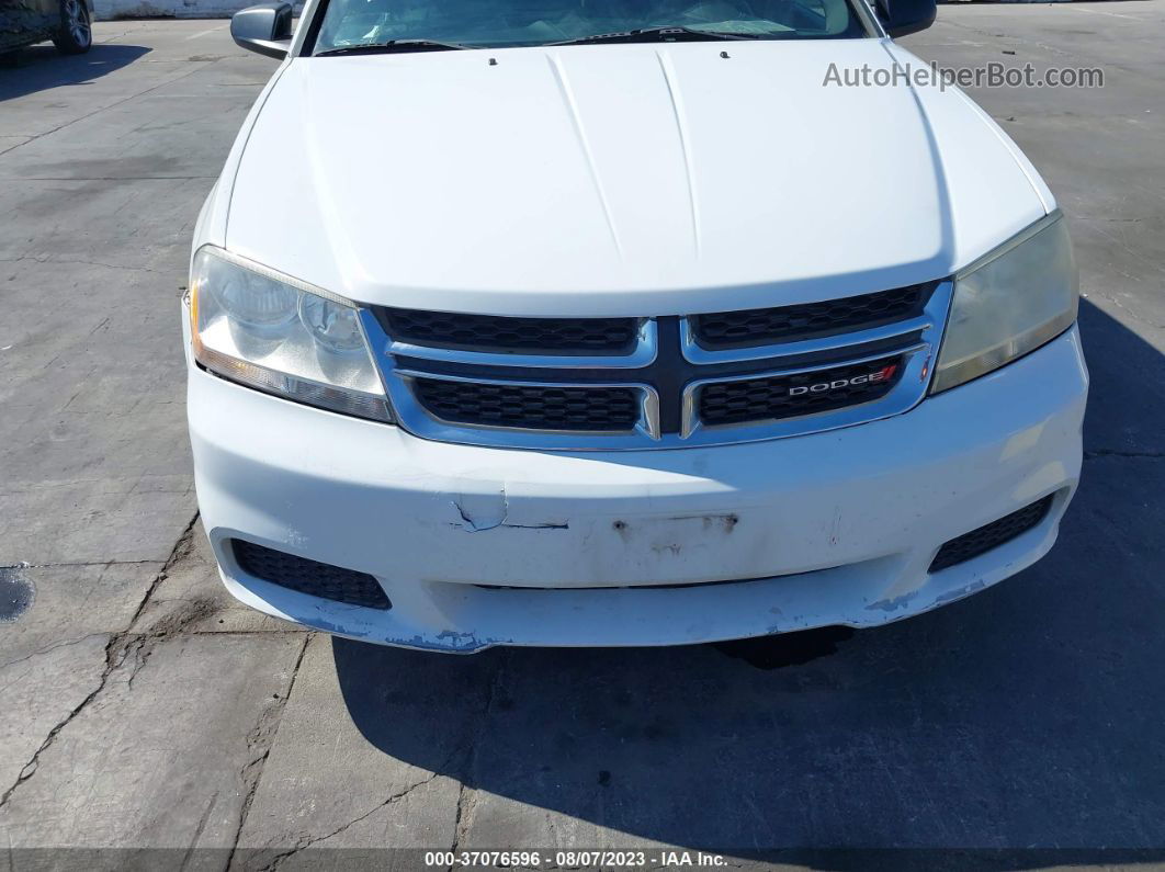 2014 Dodge Avenger Se Белый vin: 1C3CDZAB9EN145669