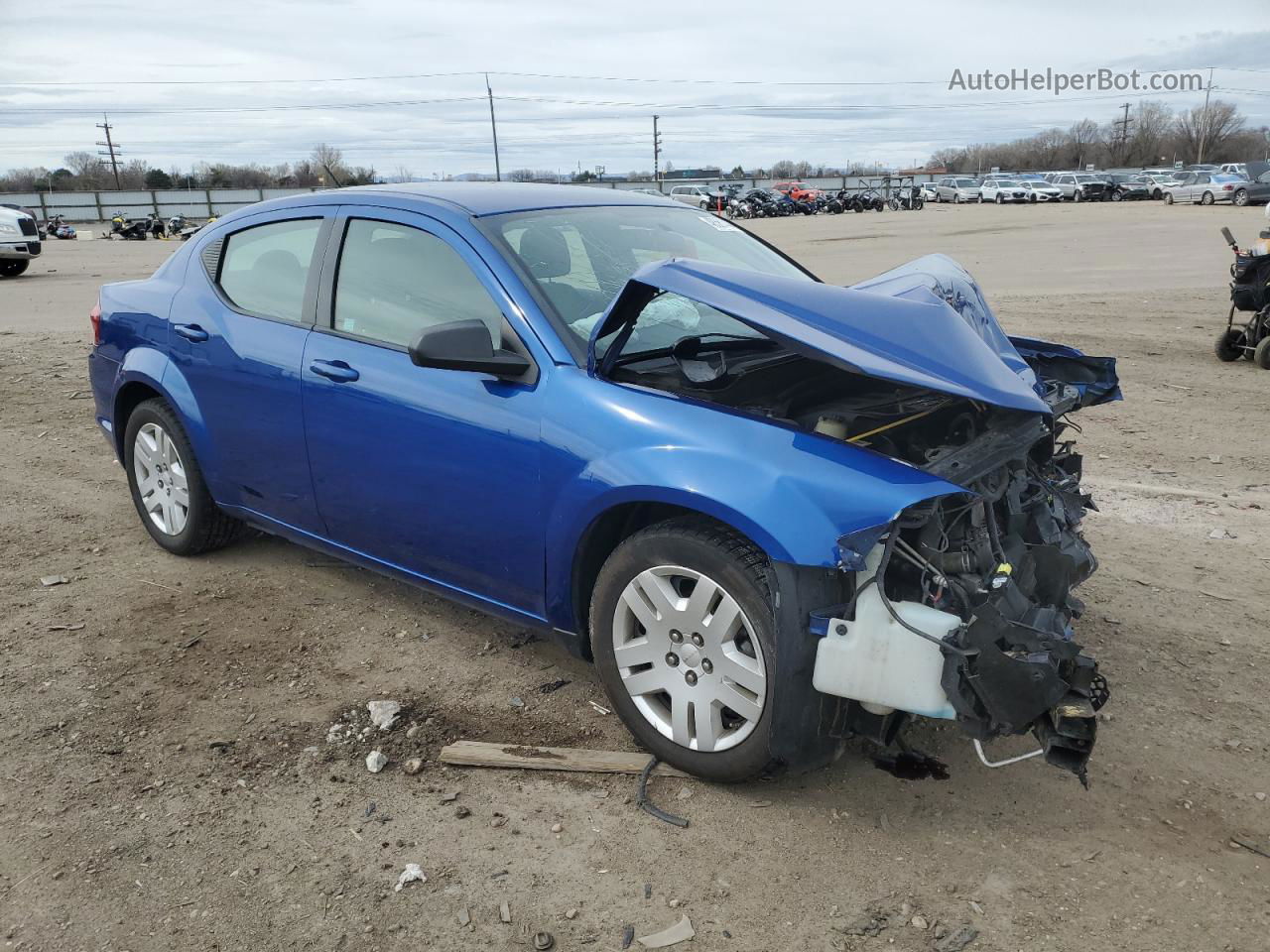 2014 Dodge Avenger Se Blue vin: 1C3CDZAB9EN147454