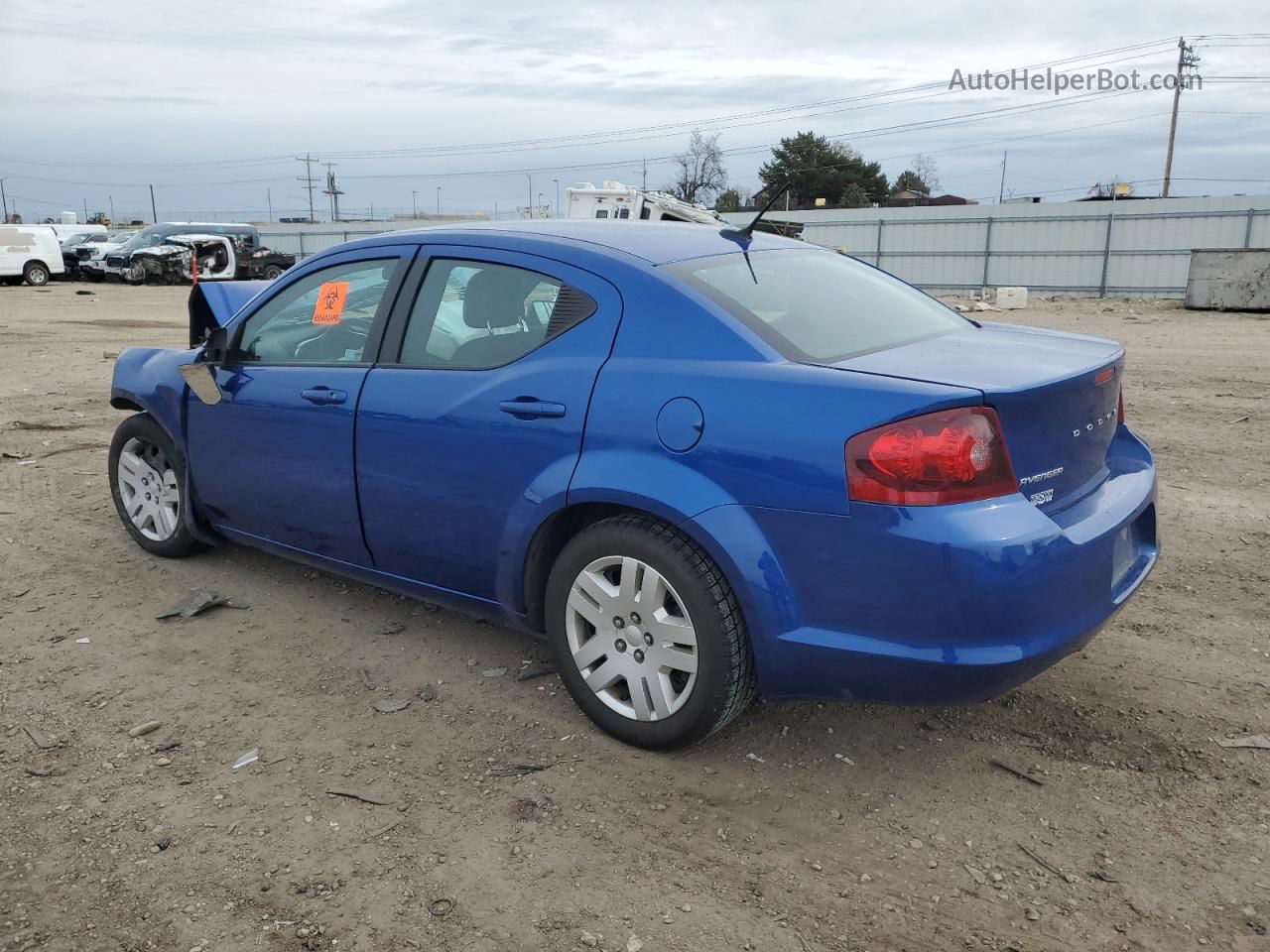 2014 Dodge Avenger Se Синий vin: 1C3CDZAB9EN147454