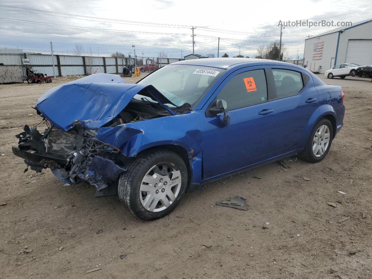 2014 Dodge Avenger Se Синий vin: 1C3CDZAB9EN147454