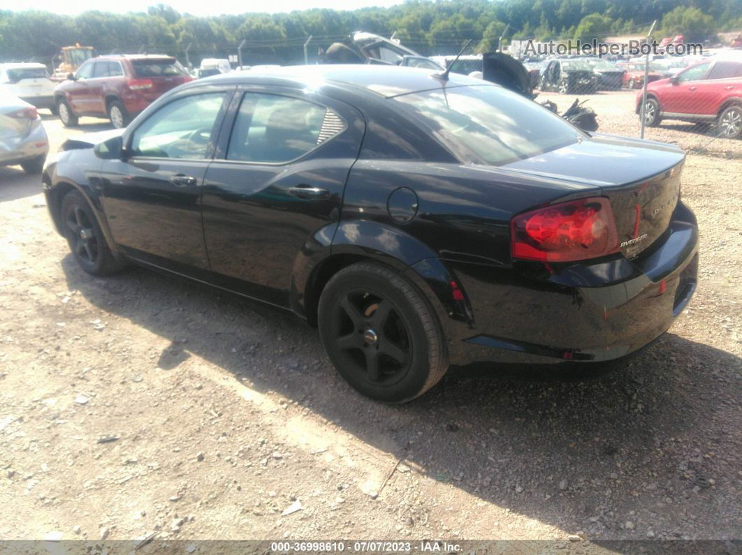 2014 Dodge Avenger Se Black vin: 1C3CDZAB9EN147857