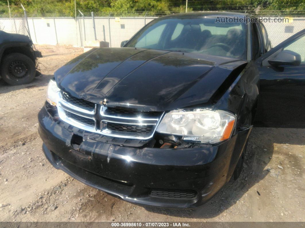 2014 Dodge Avenger Se Black vin: 1C3CDZAB9EN147857