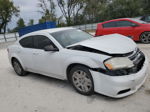 2014 Dodge Avenger Se White vin: 1C3CDZAB9EN148412