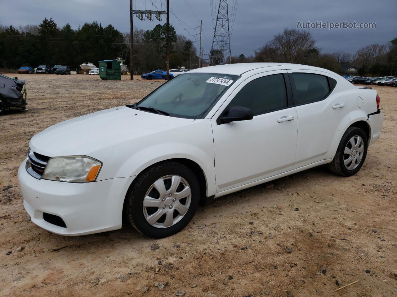 2014 Dodge Avenger Se White vin: 1C3CDZAB9EN151035