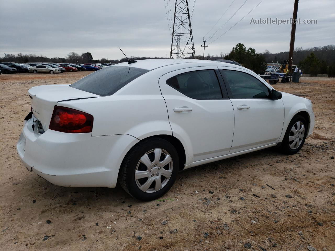 2014 Dodge Avenger Se White vin: 1C3CDZAB9EN151035