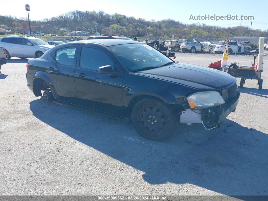 2014 Dodge Avenger Se Black vin: 1C3CDZAB9EN159832