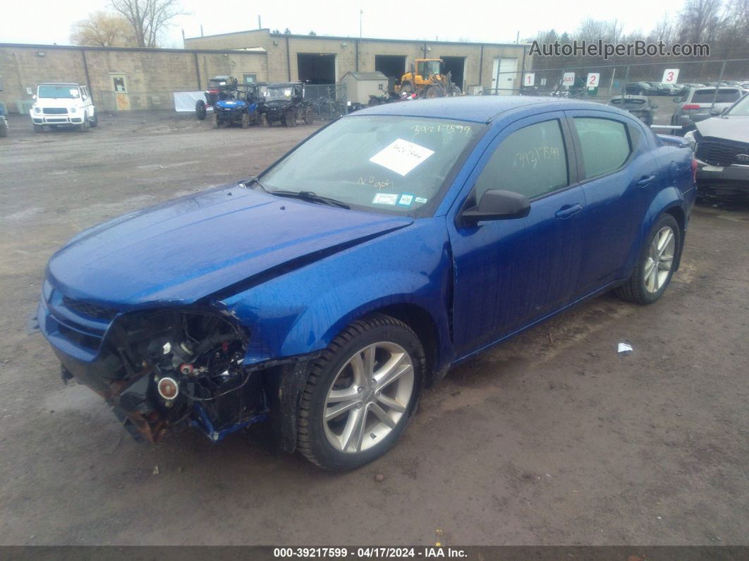 2014 Dodge Avenger Se Синий vin: 1C3CDZAB9EN166800