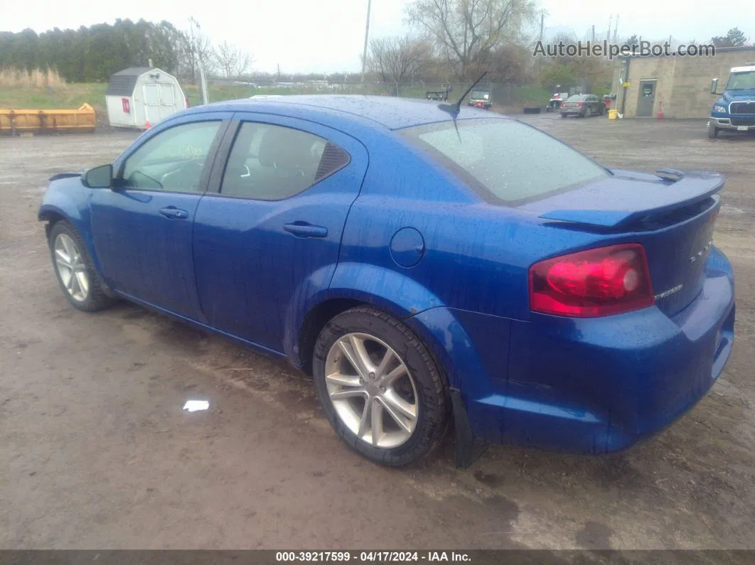 2014 Dodge Avenger Se Blue vin: 1C3CDZAB9EN166800