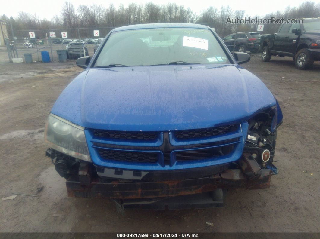 2014 Dodge Avenger Se Blue vin: 1C3CDZAB9EN166800