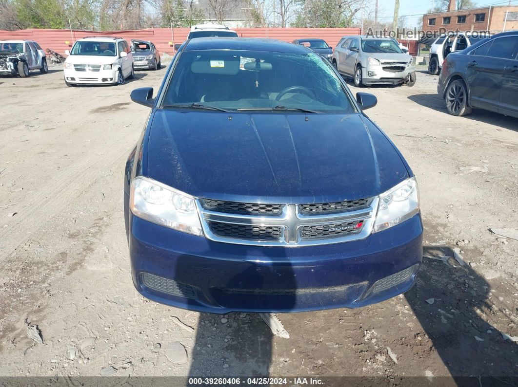 2014 Dodge Avenger Se Blue vin: 1C3CDZAB9EN189834