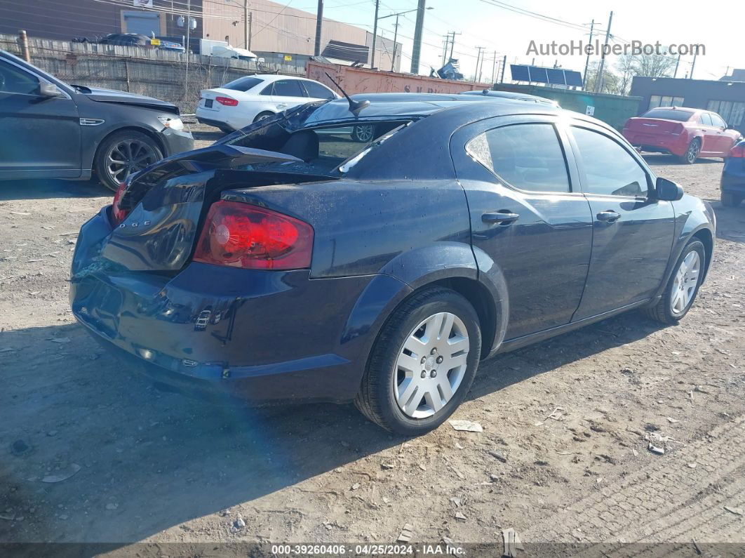 2014 Dodge Avenger Se Синий vin: 1C3CDZAB9EN189834