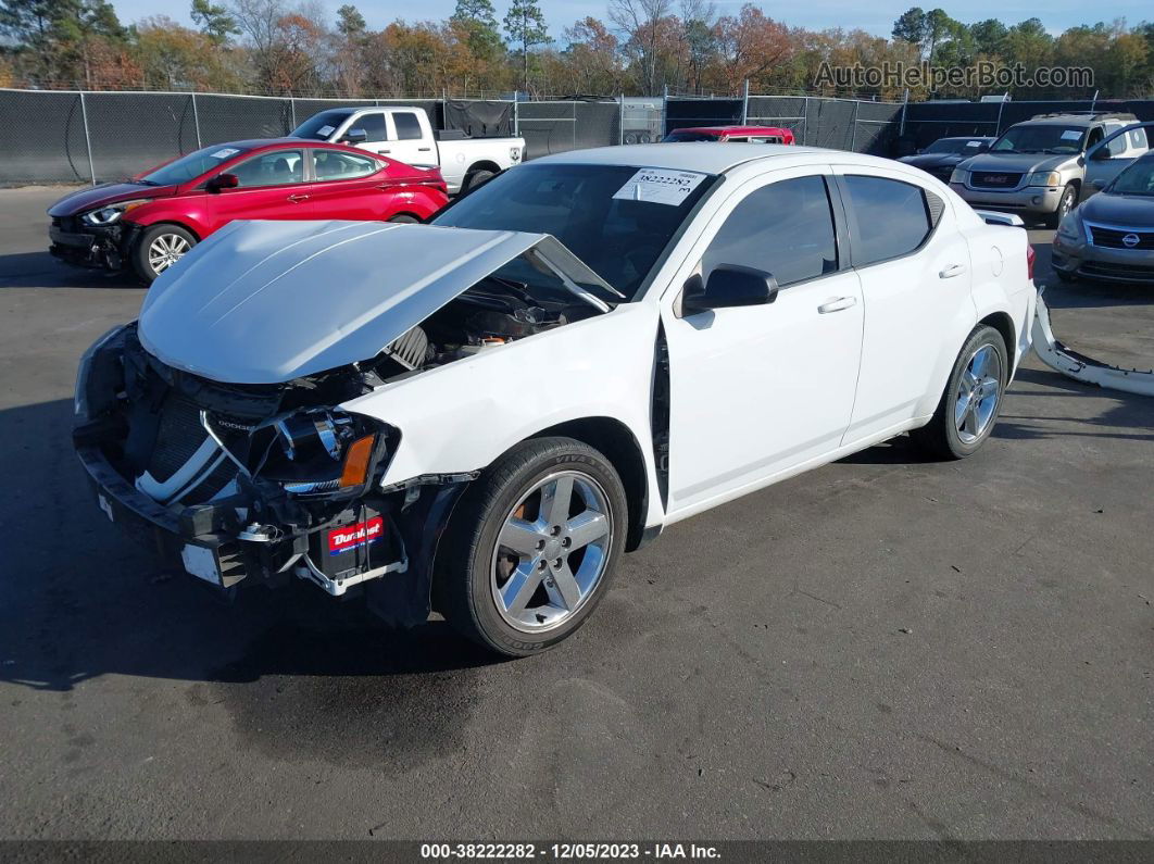 2014 Dodge Avenger Se White vin: 1C3CDZAB9EN219799