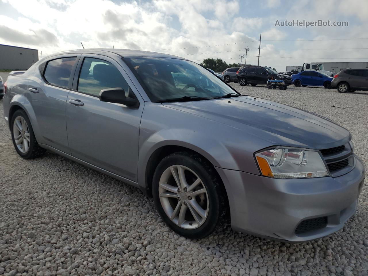 2014 Dodge Avenger Se Silver vin: 1C3CDZAB9EN234402