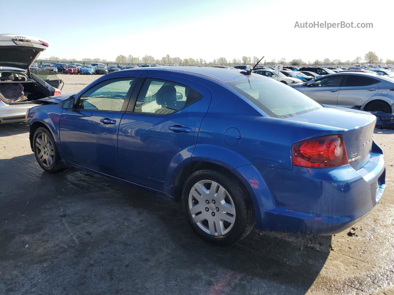 2014 Dodge Avenger Se Blue vin: 1C3CDZABXEN104015