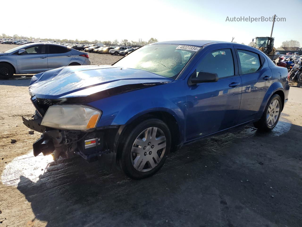 2014 Dodge Avenger Se Blue vin: 1C3CDZABXEN104015