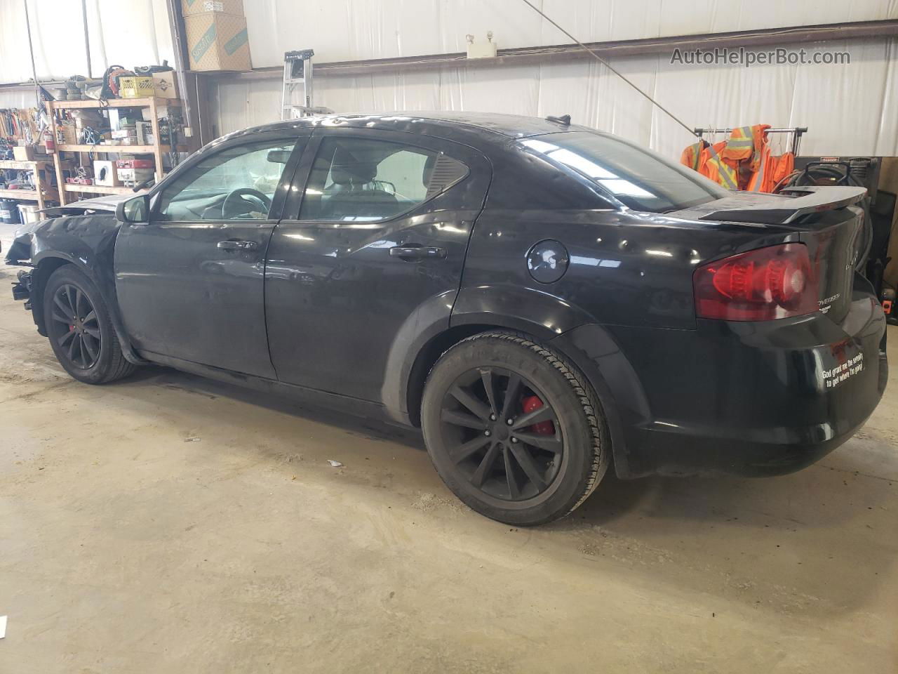 2014 Dodge Avenger Se Black vin: 1C3CDZABXEN105004