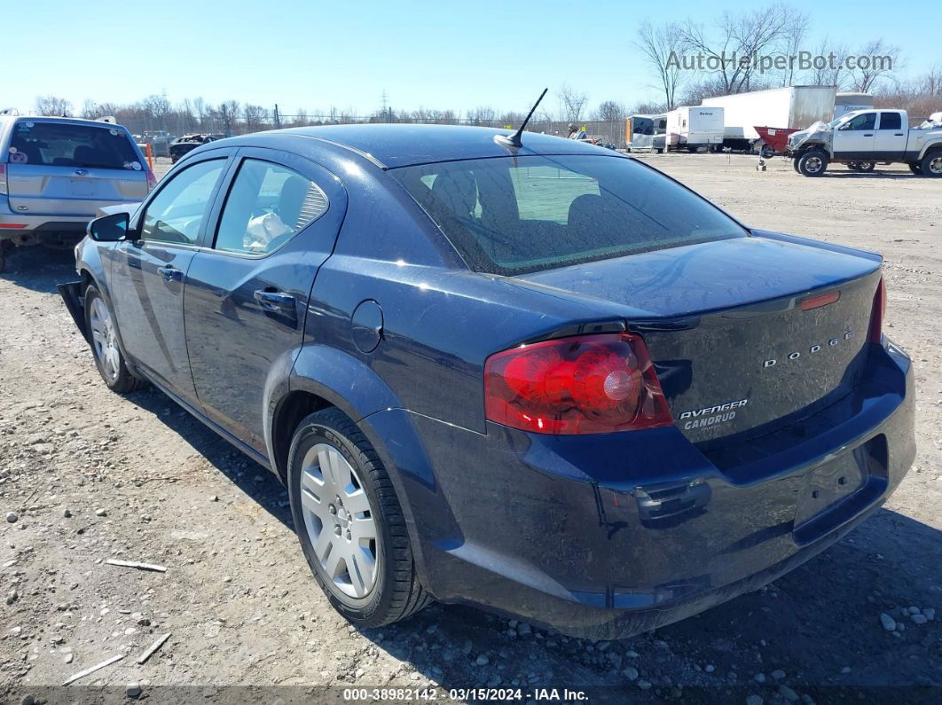 2014 Dodge Avenger Se Blue vin: 1C3CDZABXEN130212