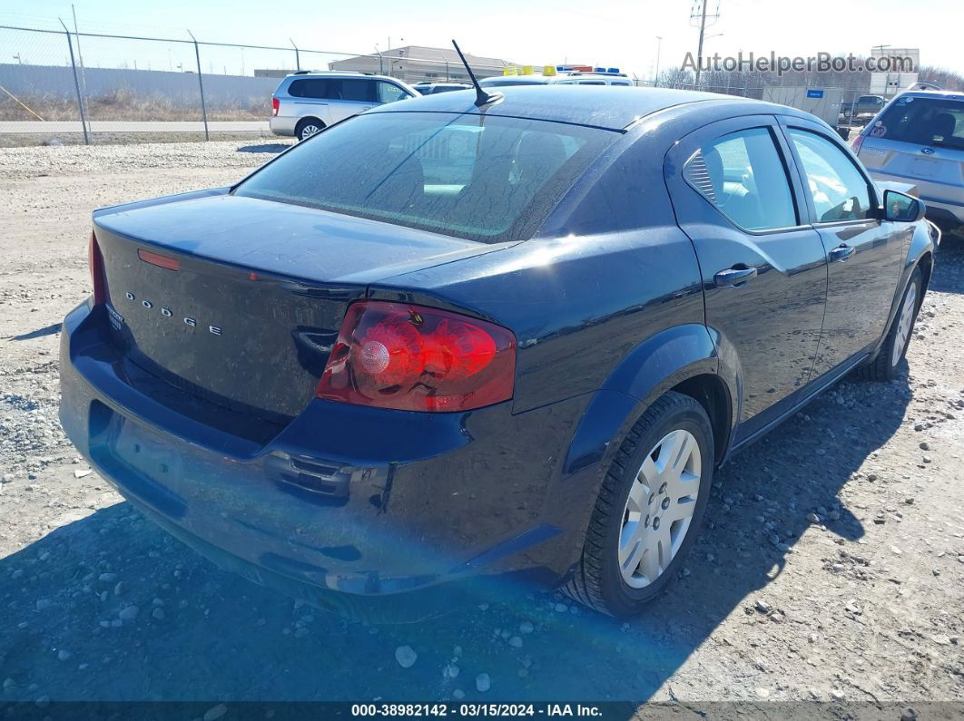 2014 Dodge Avenger Se Blue vin: 1C3CDZABXEN130212