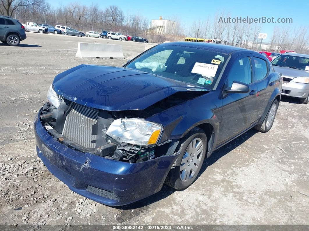 2014 Dodge Avenger Se Blue vin: 1C3CDZABXEN130212