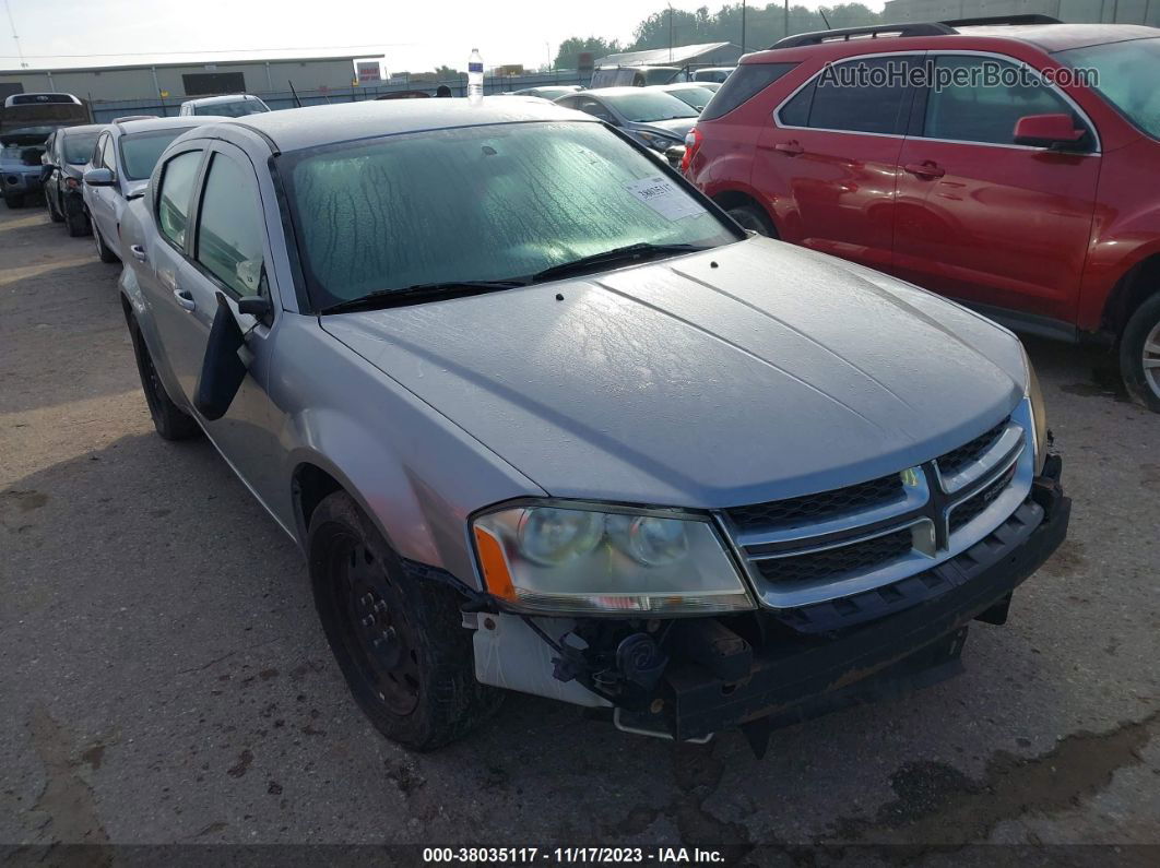 2014 Dodge Avenger Se Silver vin: 1C3CDZABXEN133790