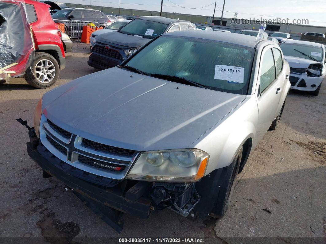 2014 Dodge Avenger Se Серебряный vin: 1C3CDZABXEN133790