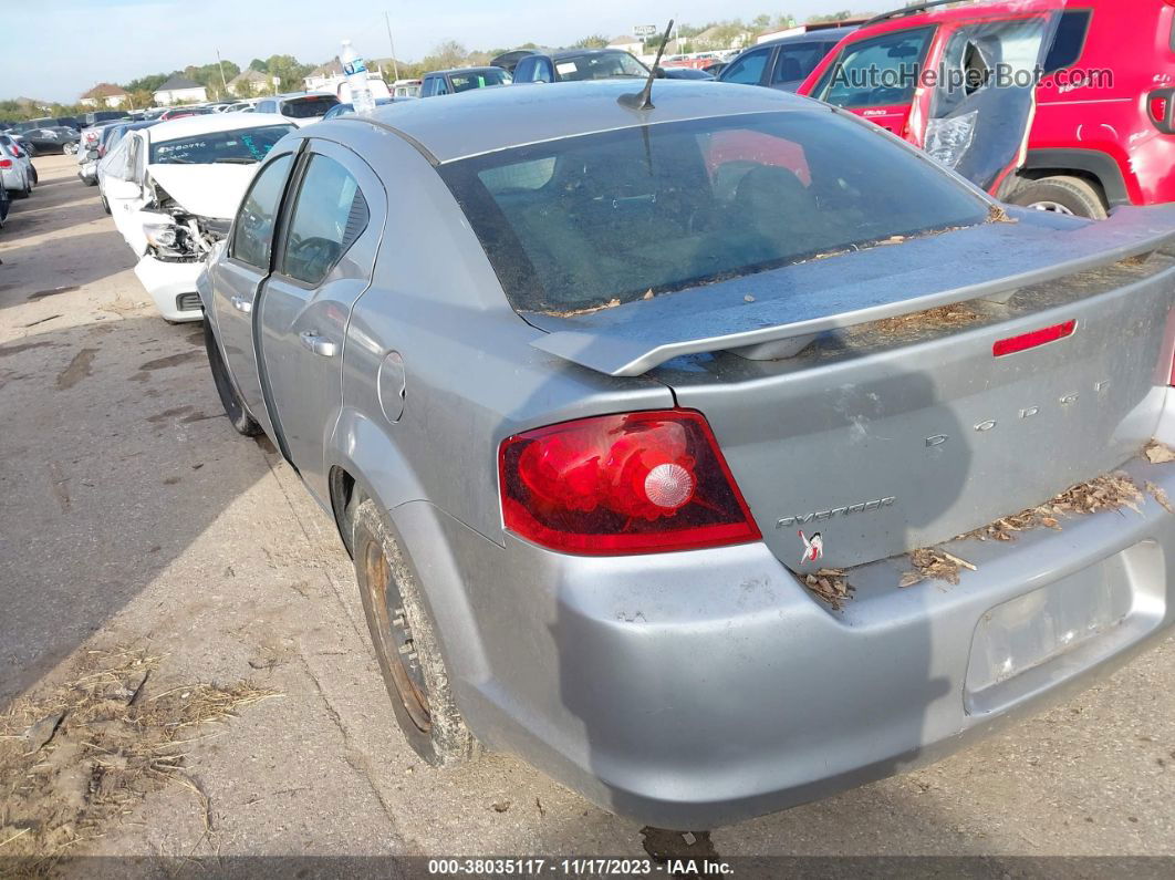 2014 Dodge Avenger Se Silver vin: 1C3CDZABXEN133790