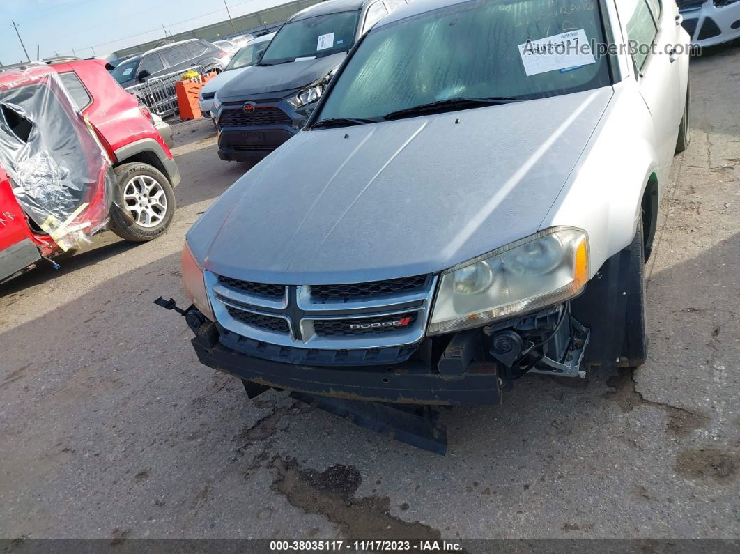 2014 Dodge Avenger Se Silver vin: 1C3CDZABXEN133790