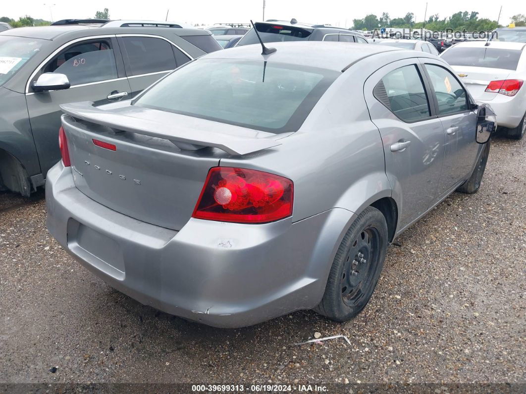 2014 Dodge Avenger Se Gray vin: 1C3CDZABXEN133790