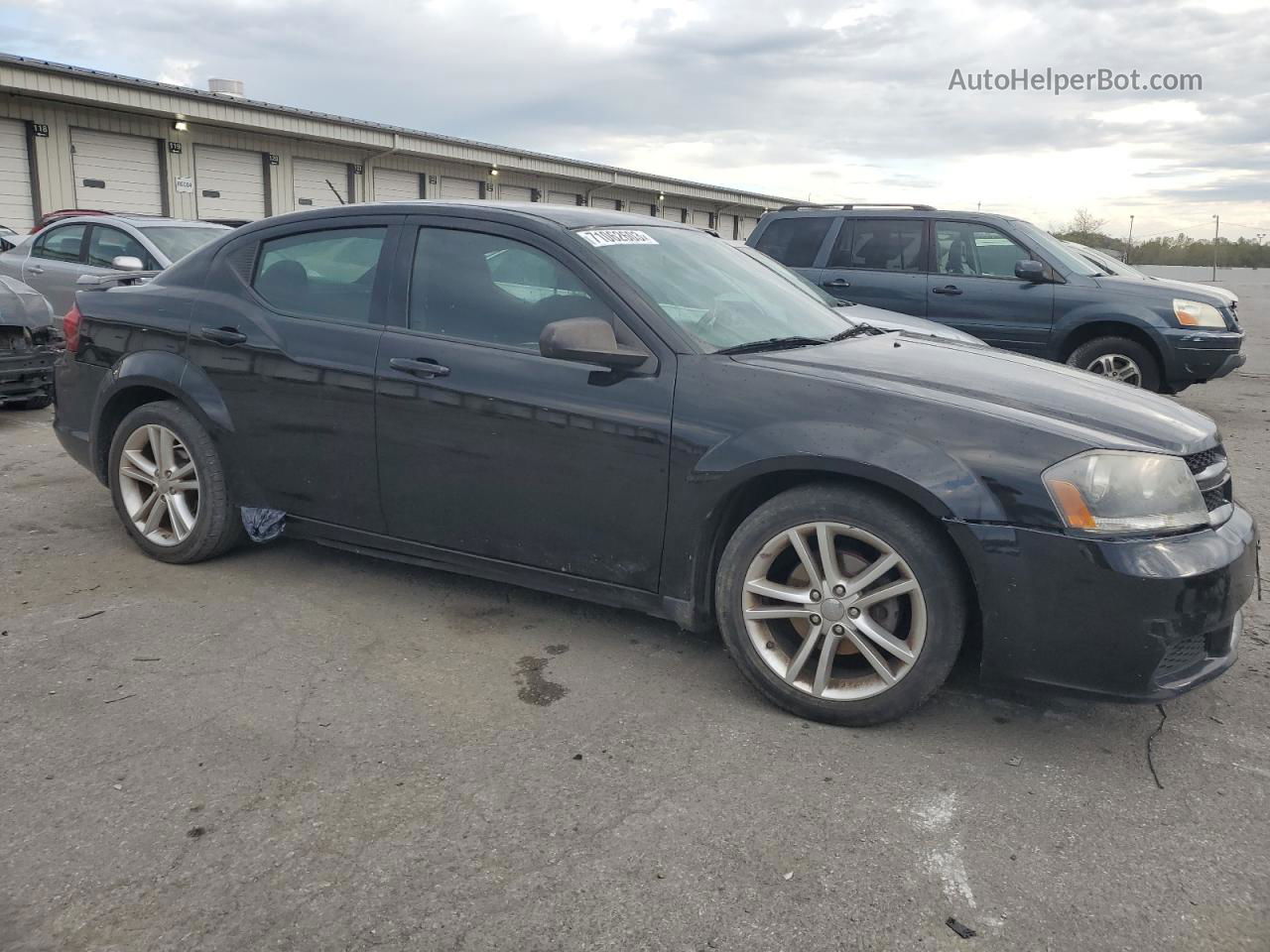 2014 Dodge Avenger Se Black vin: 1C3CDZABXEN140335