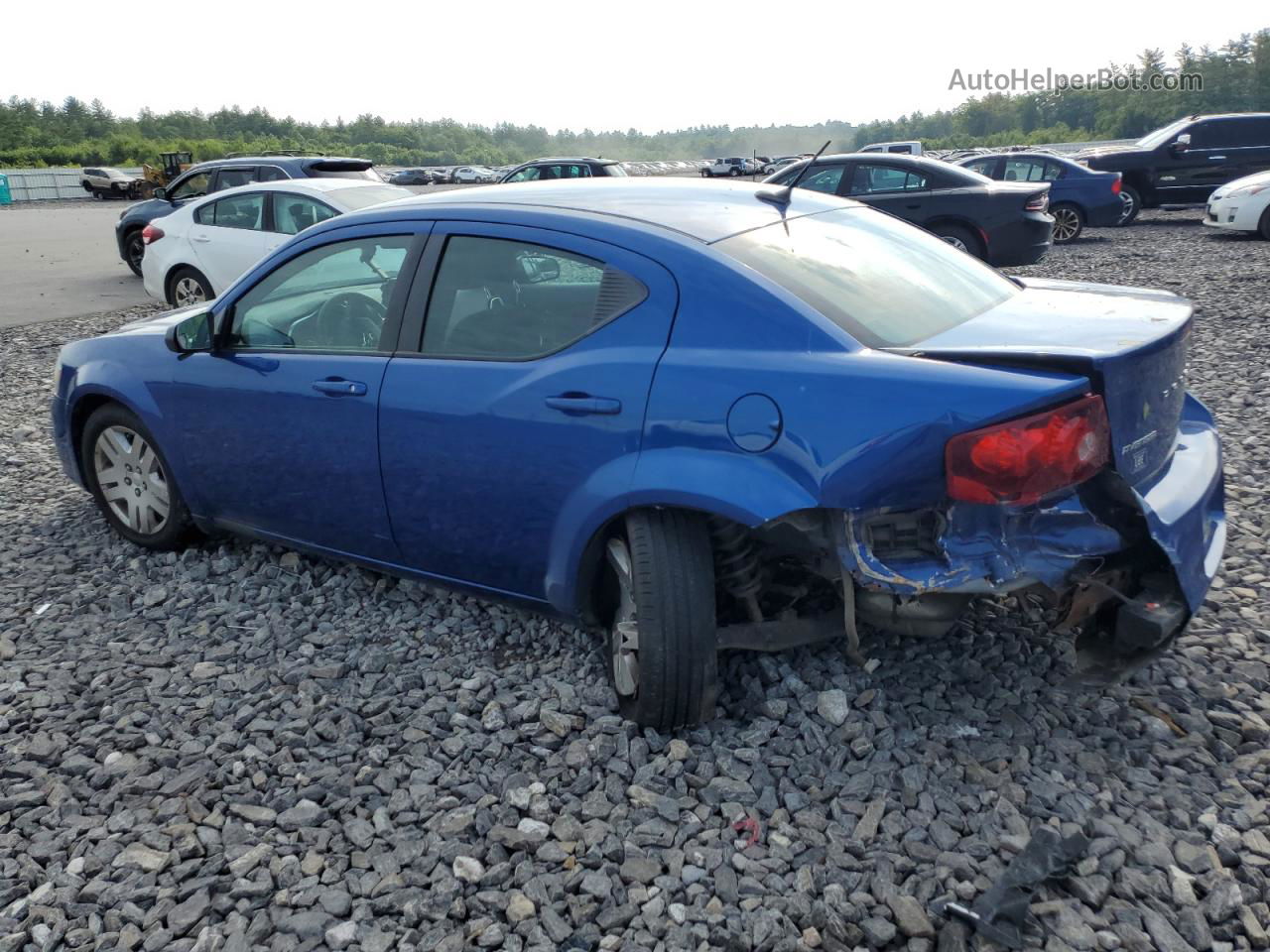 2014 Dodge Avenger Se Blue vin: 1C3CDZABXEN149424