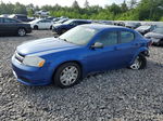 2014 Dodge Avenger Se Blue vin: 1C3CDZABXEN149424