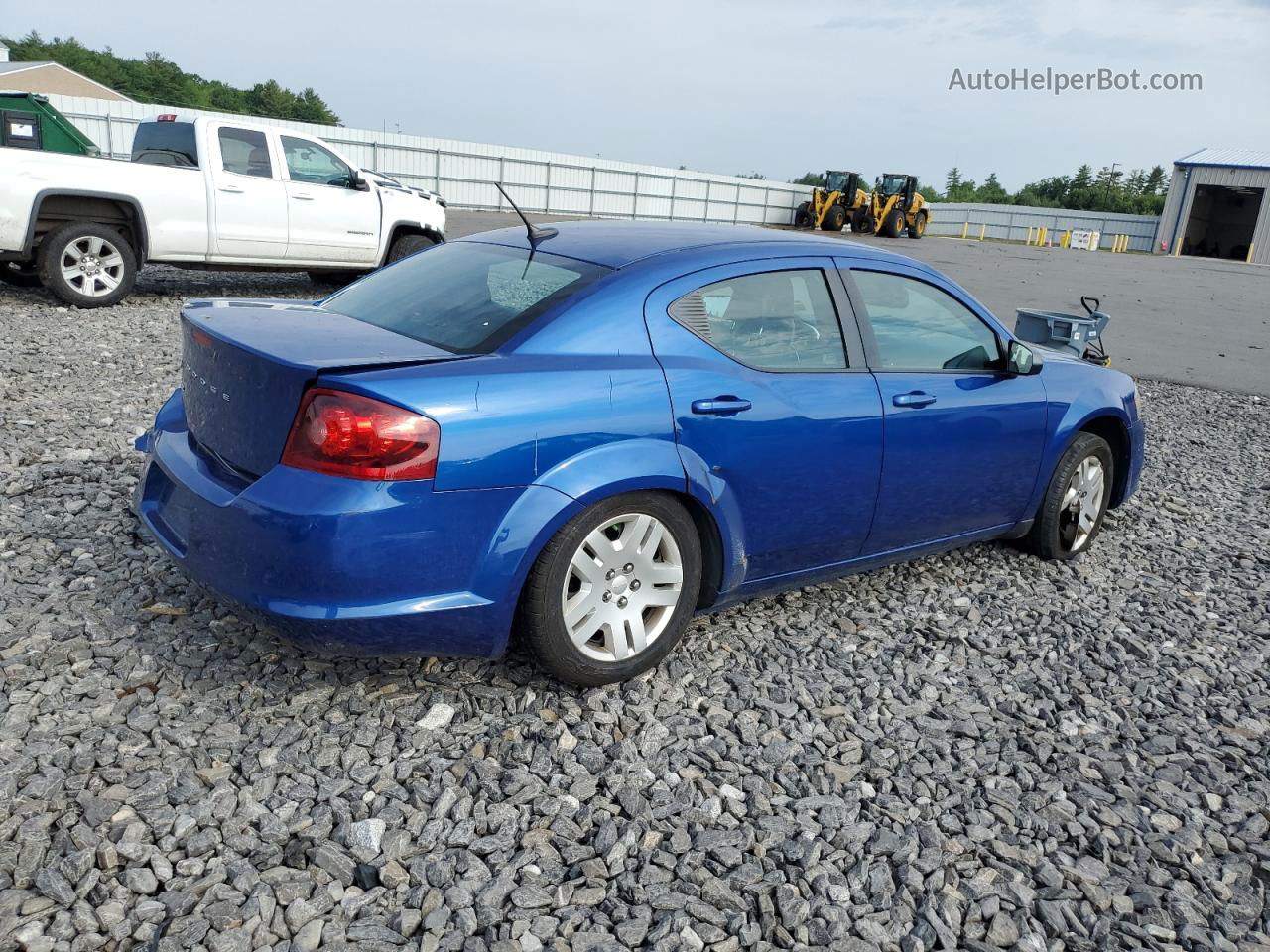 2014 Dodge Avenger Se Blue vin: 1C3CDZABXEN149424