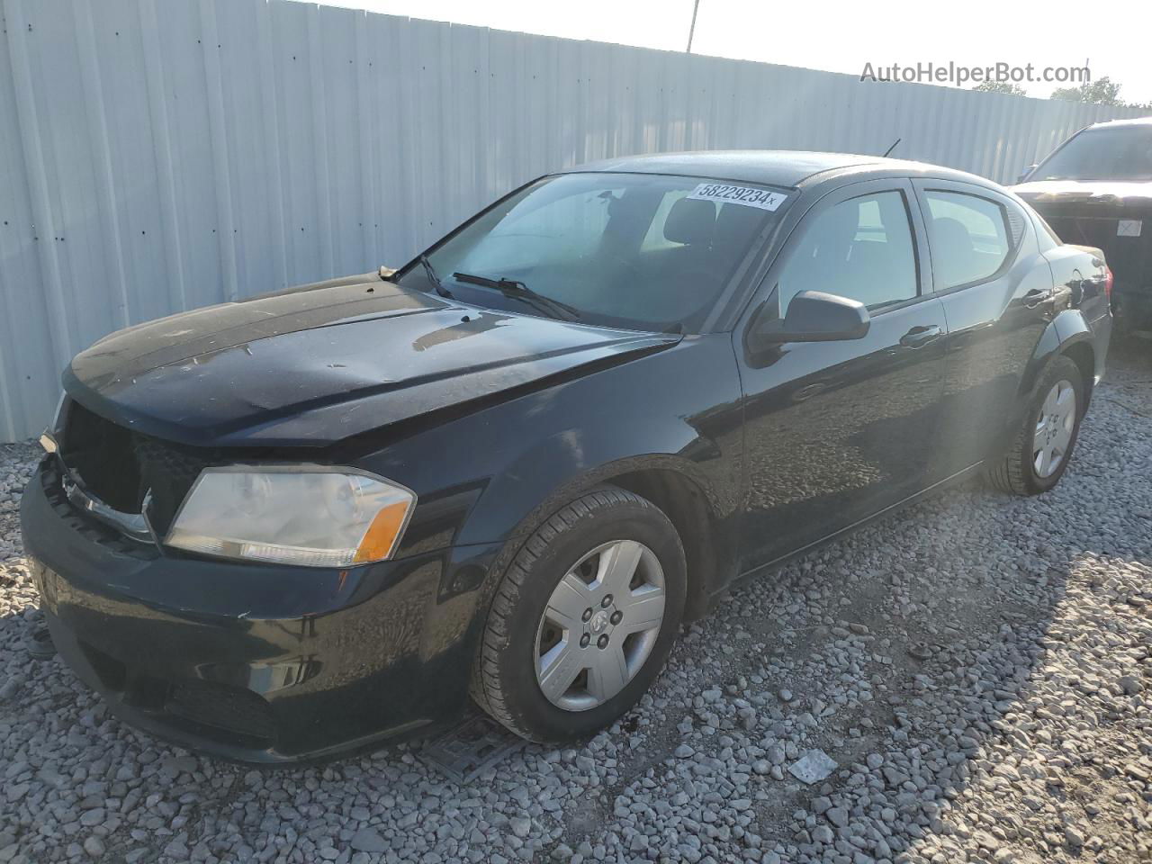 2014 Dodge Avenger Se Черный vin: 1C3CDZABXEN153991