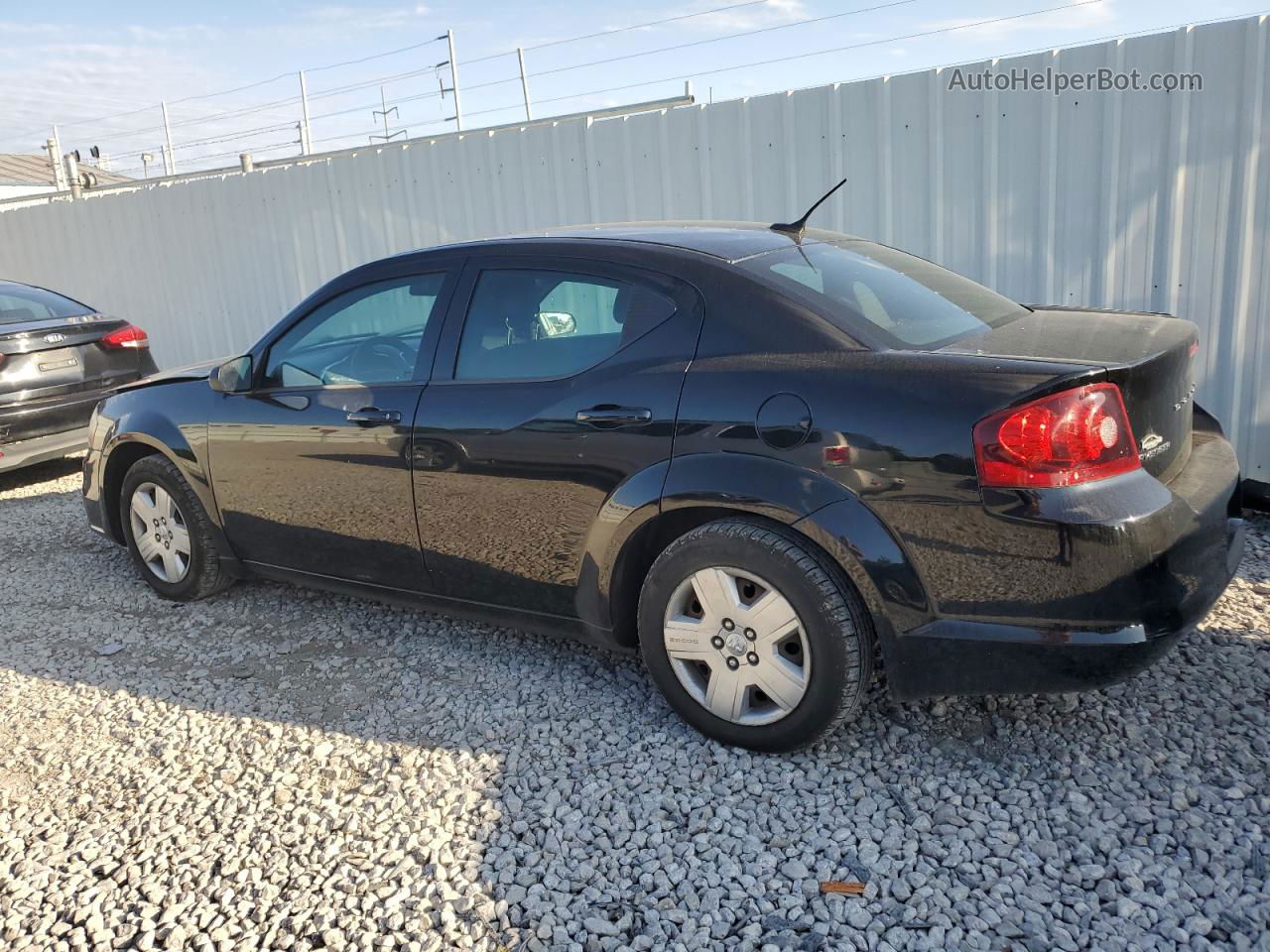 2014 Dodge Avenger Se Black vin: 1C3CDZABXEN153991