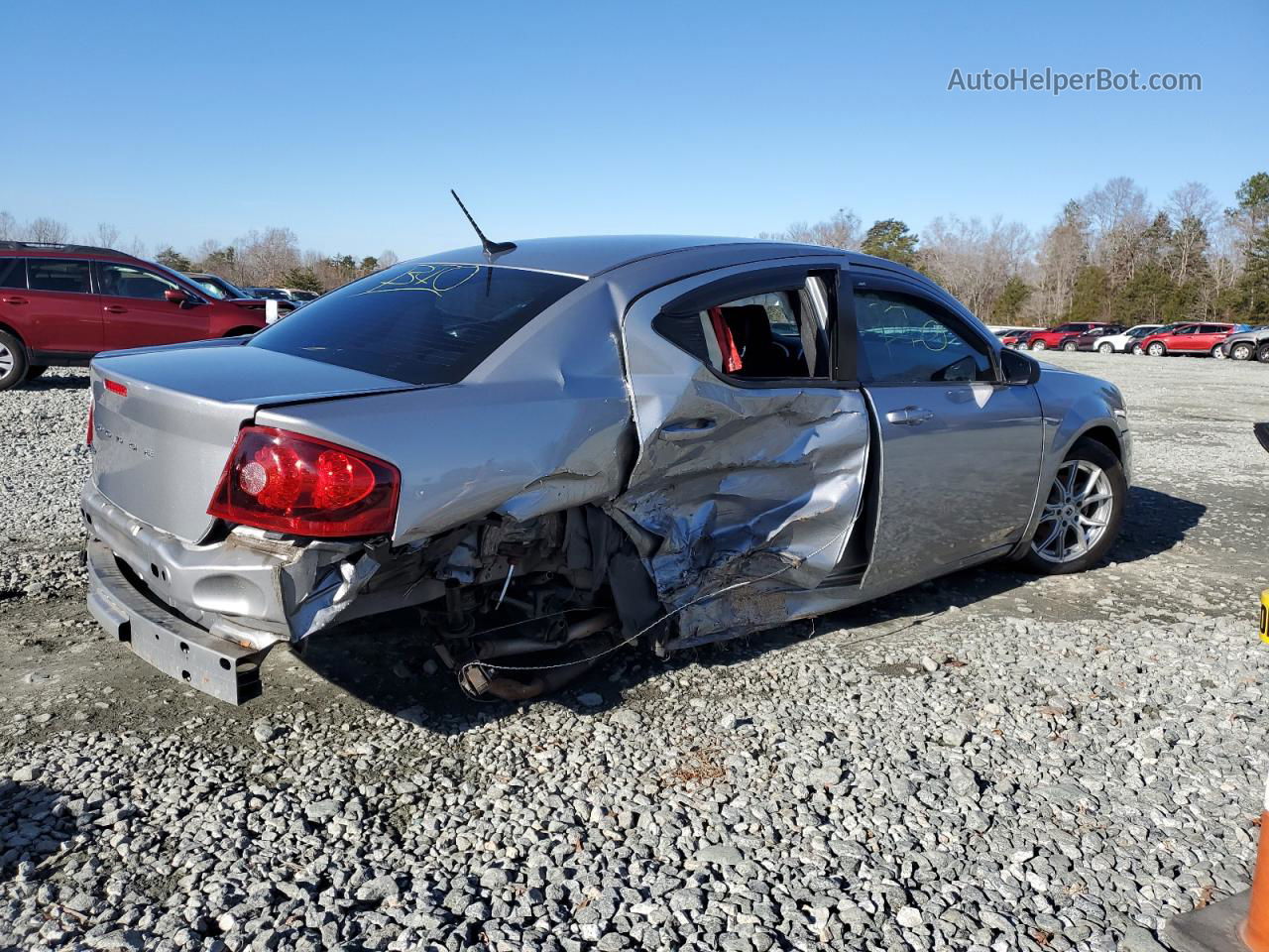 2014 Dodge Avenger Se Silver vin: 1C3CDZABXEN169642