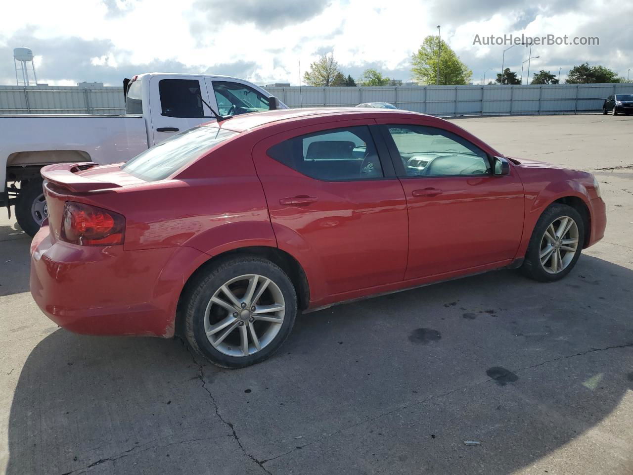 2014 Dodge Avenger Se Red vin: 1C3CDZABXEN175117