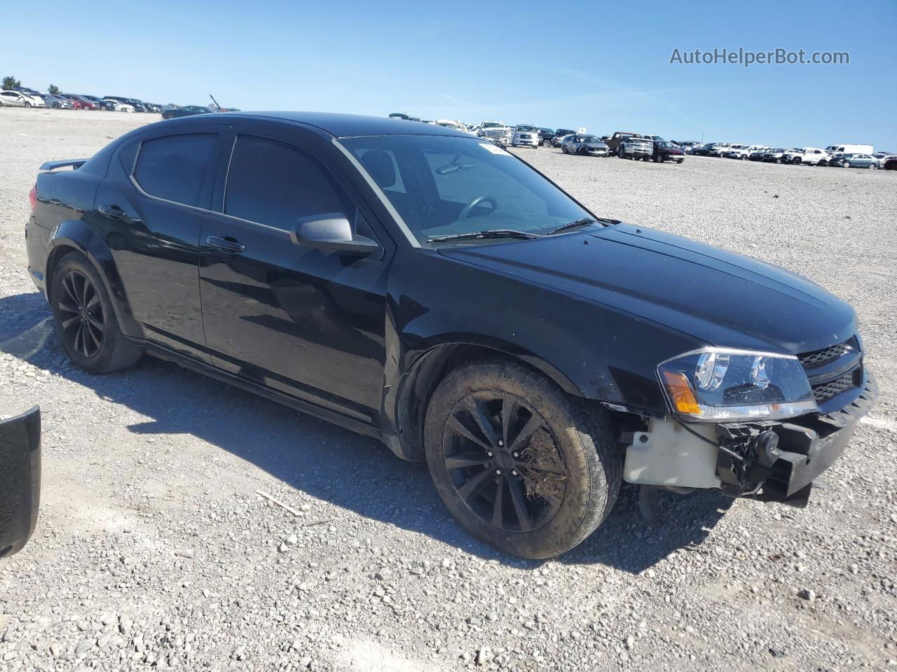 2014 Dodge Avenger Se Черный vin: 1C3CDZABXEN190300