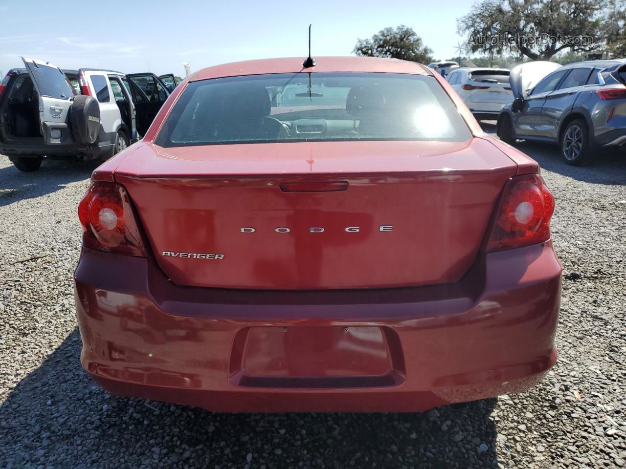 2014 Dodge Avenger Se Red vin: 1C3CDZABXEN193522