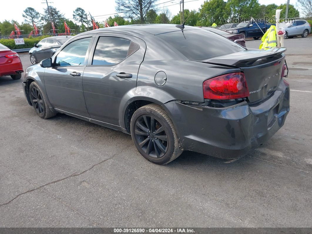 2014 Dodge Avenger Se Gray vin: 1C3CDZABXEN201411