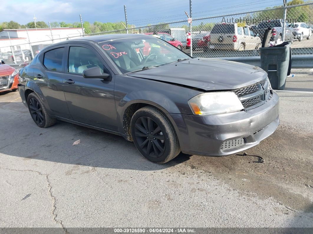 2014 Dodge Avenger Se Gray vin: 1C3CDZABXEN201411