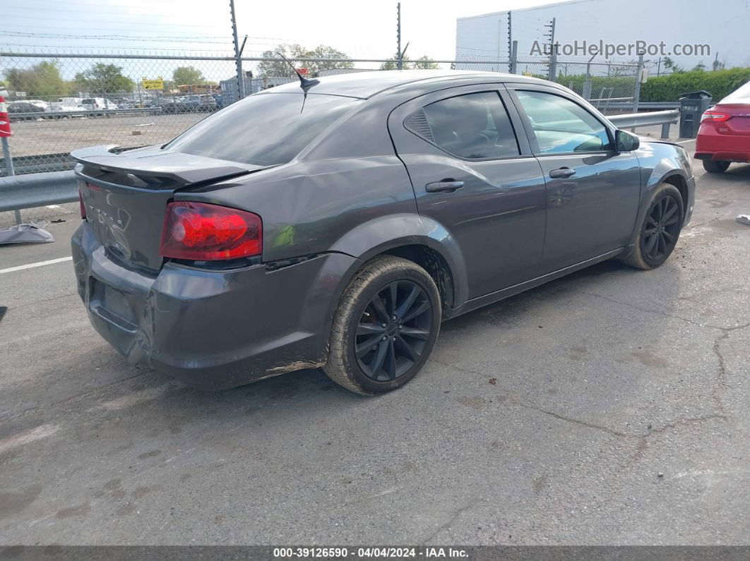 2014 Dodge Avenger Se Gray vin: 1C3CDZABXEN201411